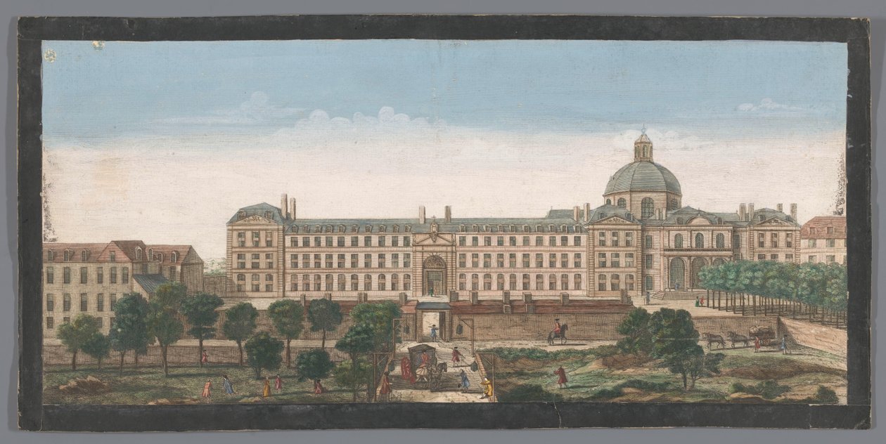 View of the Hôpital de la Salpêtrière in Paris by Anonymous