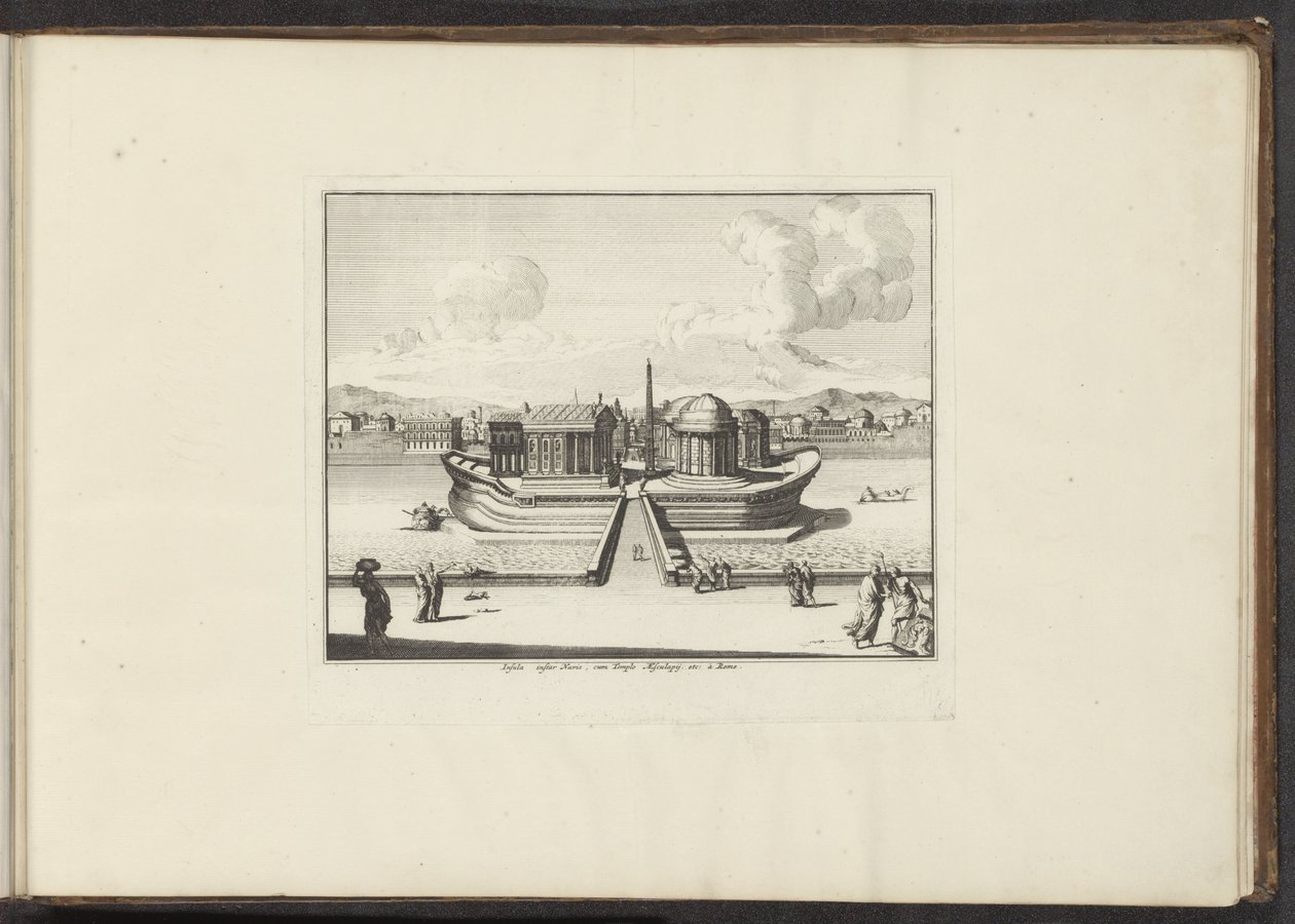 View of the Tiber Island in Rome by Anonymous