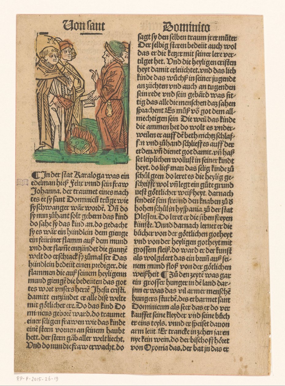 Saint Dominic and the Burning of Heretical Books by Anonymous