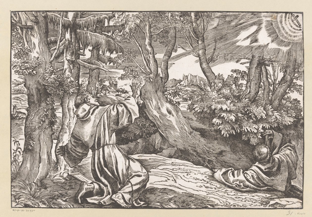 Saint Francis Receiving the Stigmata by Anonymous