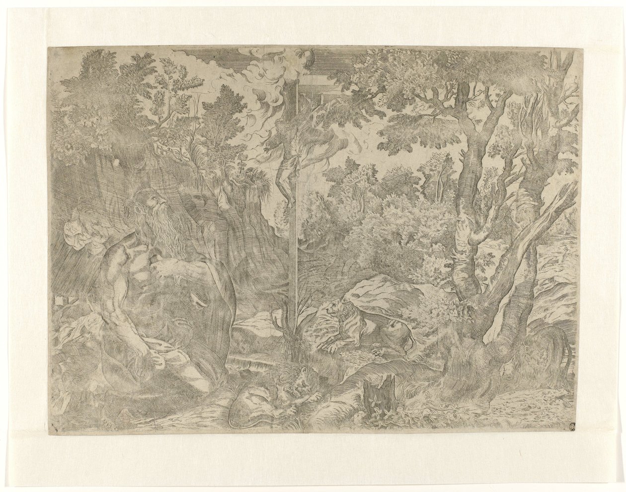 Saint Jerome in the Wilderness by Anonymous