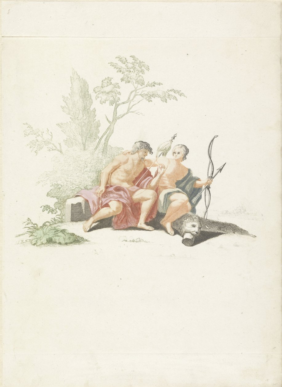 Hercules and Omphale by Anonymous