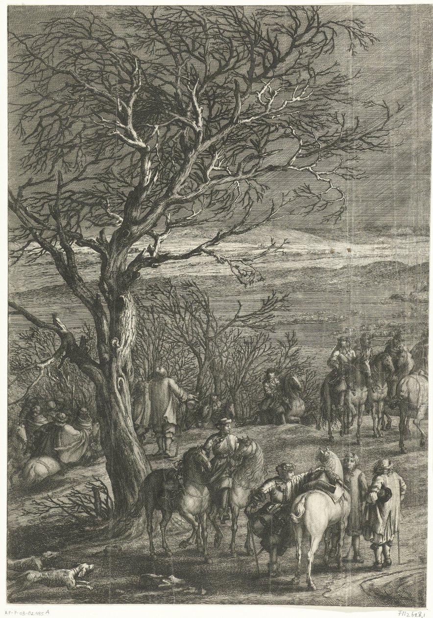 The French Army before Ypres (left panel), 1678 by Anonymous