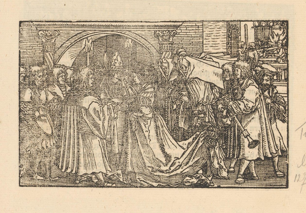 Marriage Ceremony at a Bridal Portal by Anonymous