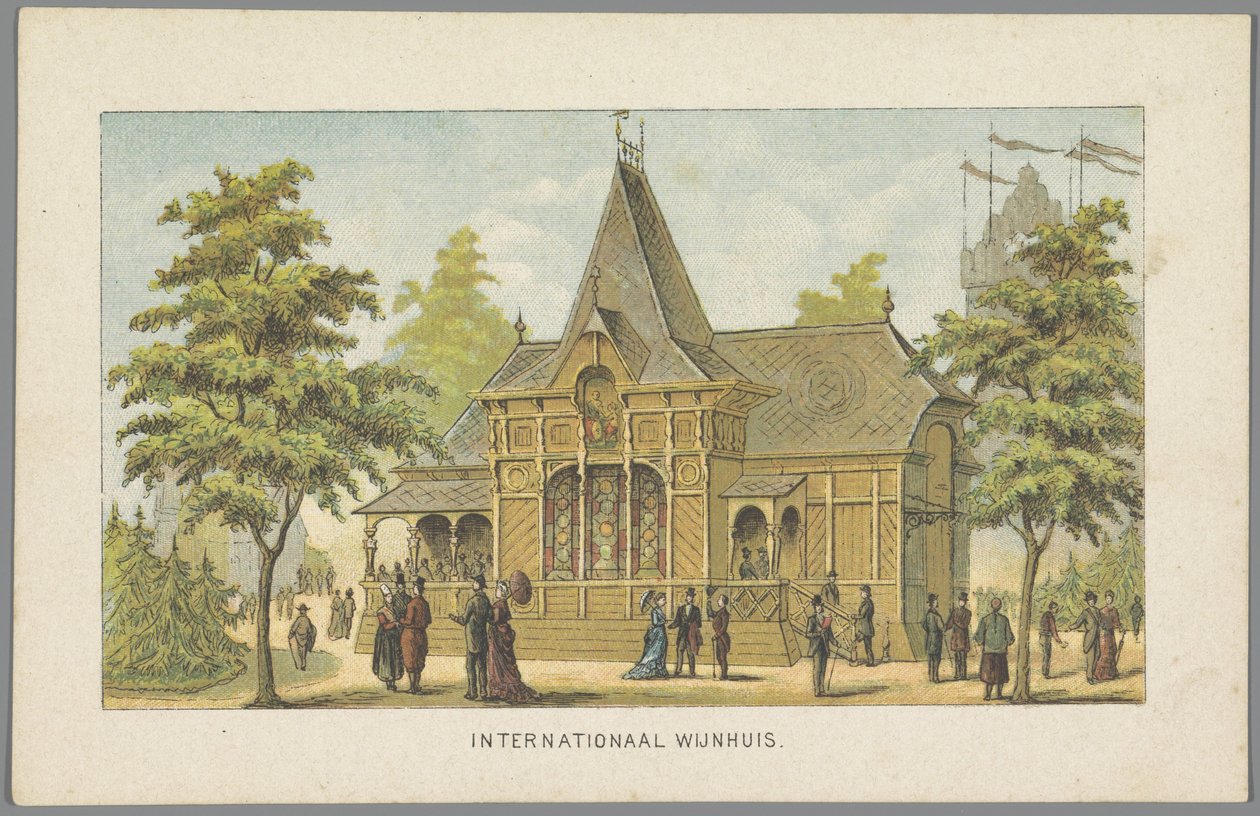 International Wine House at the World Exhibition in Amsterdam, 1883 by Anonymous