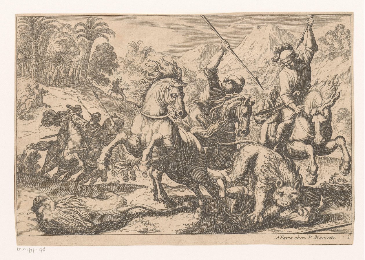 Lion Hunt by Anonymous