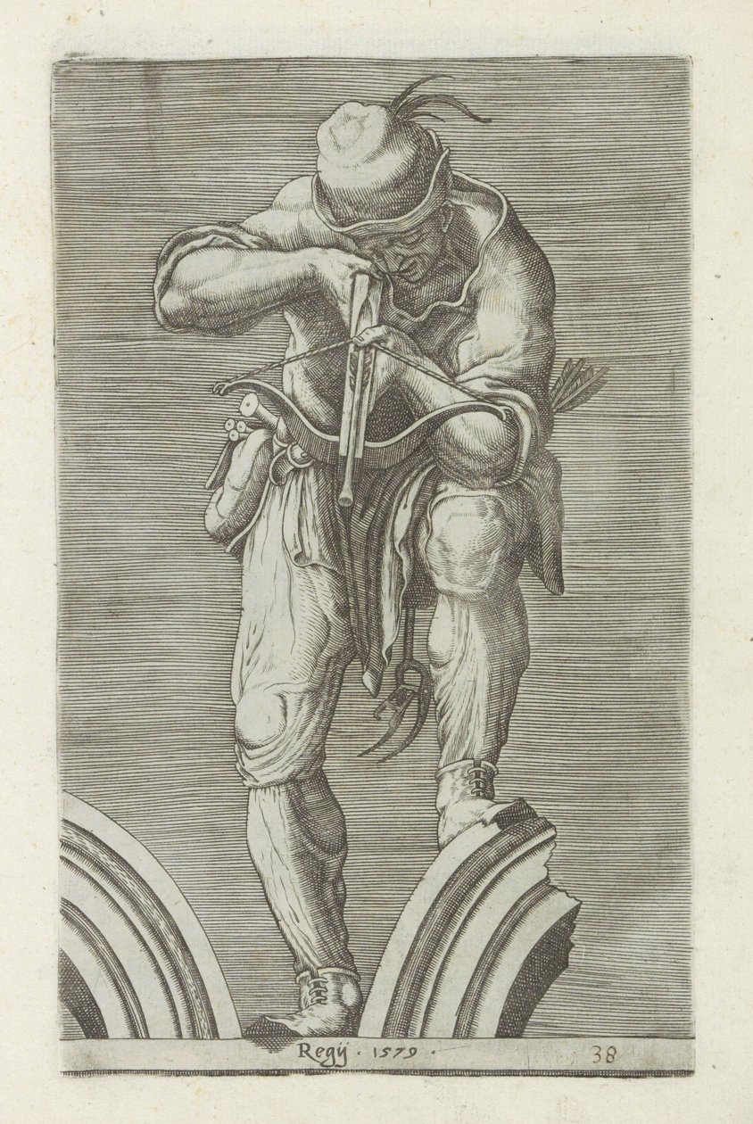 Hunter with a Crossbow by Anonymous