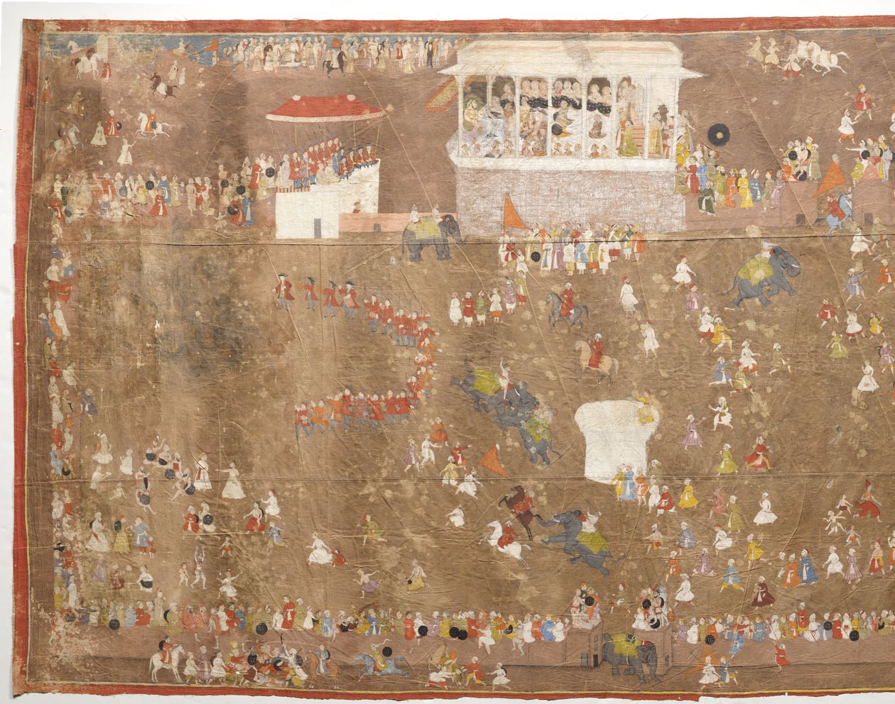 Joan Ketelaar’s Embassy to the King of Udaipur Maharana Sangram Singh of Udaipur Entertaining Members of the Dutch East India Company Led by Johan Josua Ketelaar in 1711 by Anonymous