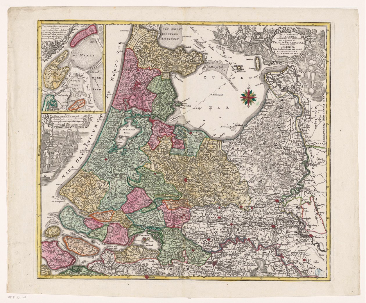 Map of Holland, Utrecht and Part of Gelderland by Anonymous