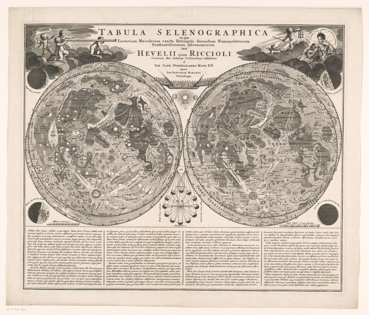 Map of the Moon (Tabula Selenographica in Qua Lunarium Macularum Exacta Descriptio) by Anonymous