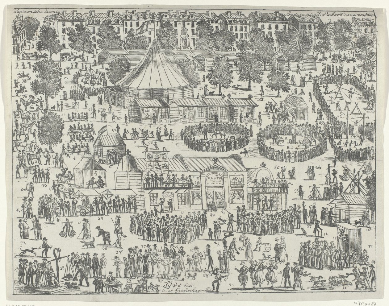 Fair on a Square in The Hague, 1845 by Anonymous