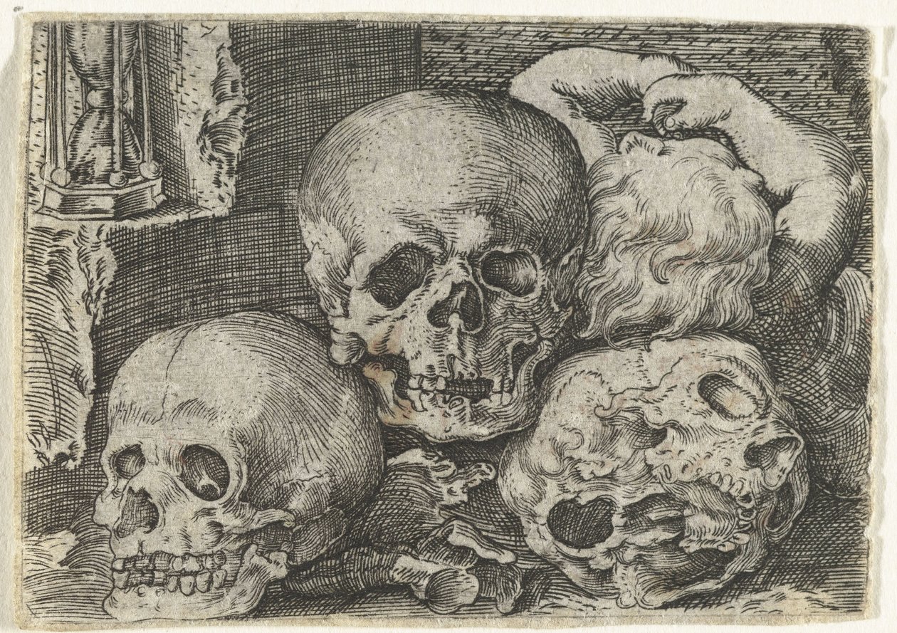 Child with Three Skulls by Anonymous