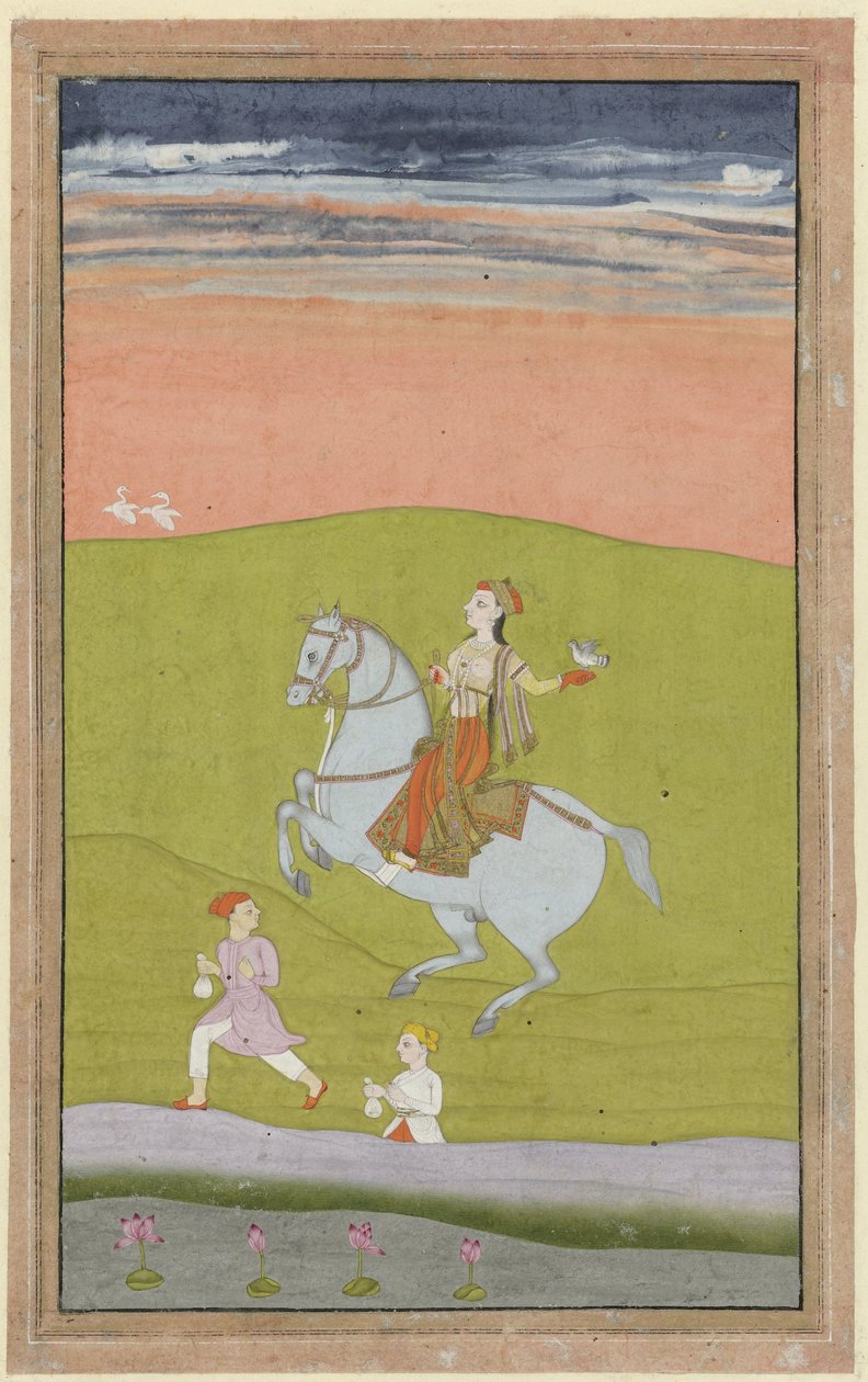 Queen Chand Bibi on Horseback by Anonymous