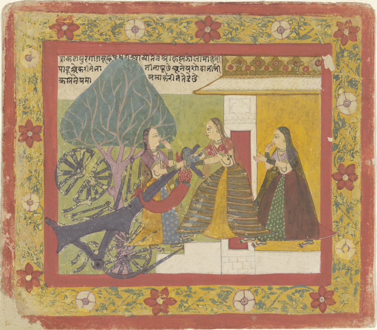 Krishna Destroys the Cart Demon by Anonymous