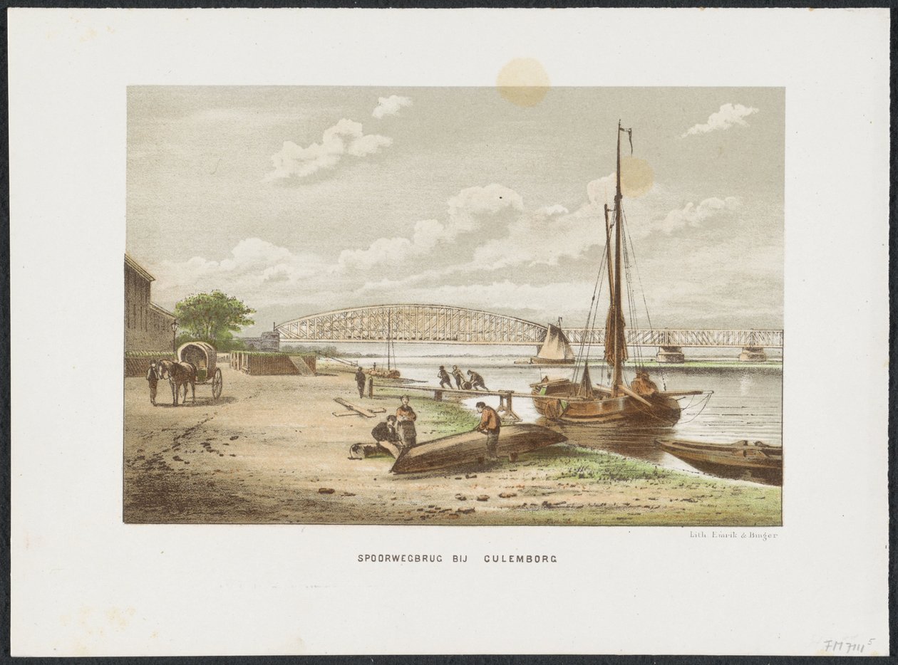 Culemborg Railway Bridge, 1868 (The Principal Railway Bridges in the Netherlands) by Anonymous