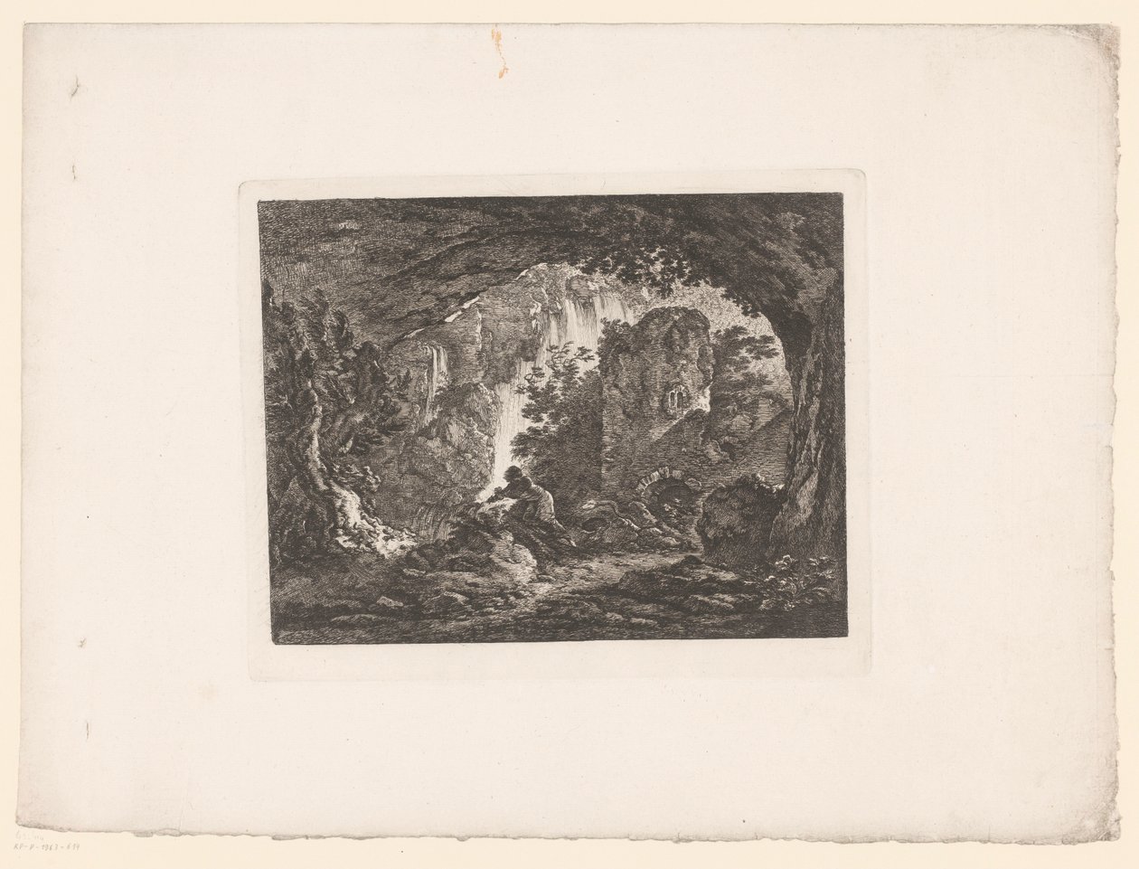 Man Fleeing from Snake by Anonymous