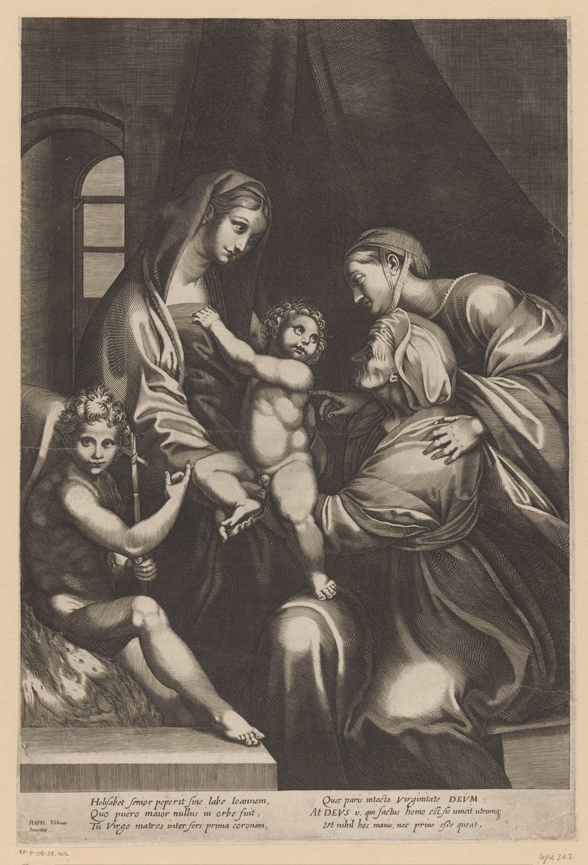Mary with Child and Elizabeth, Catherine, and John the Baptist by Anonymous