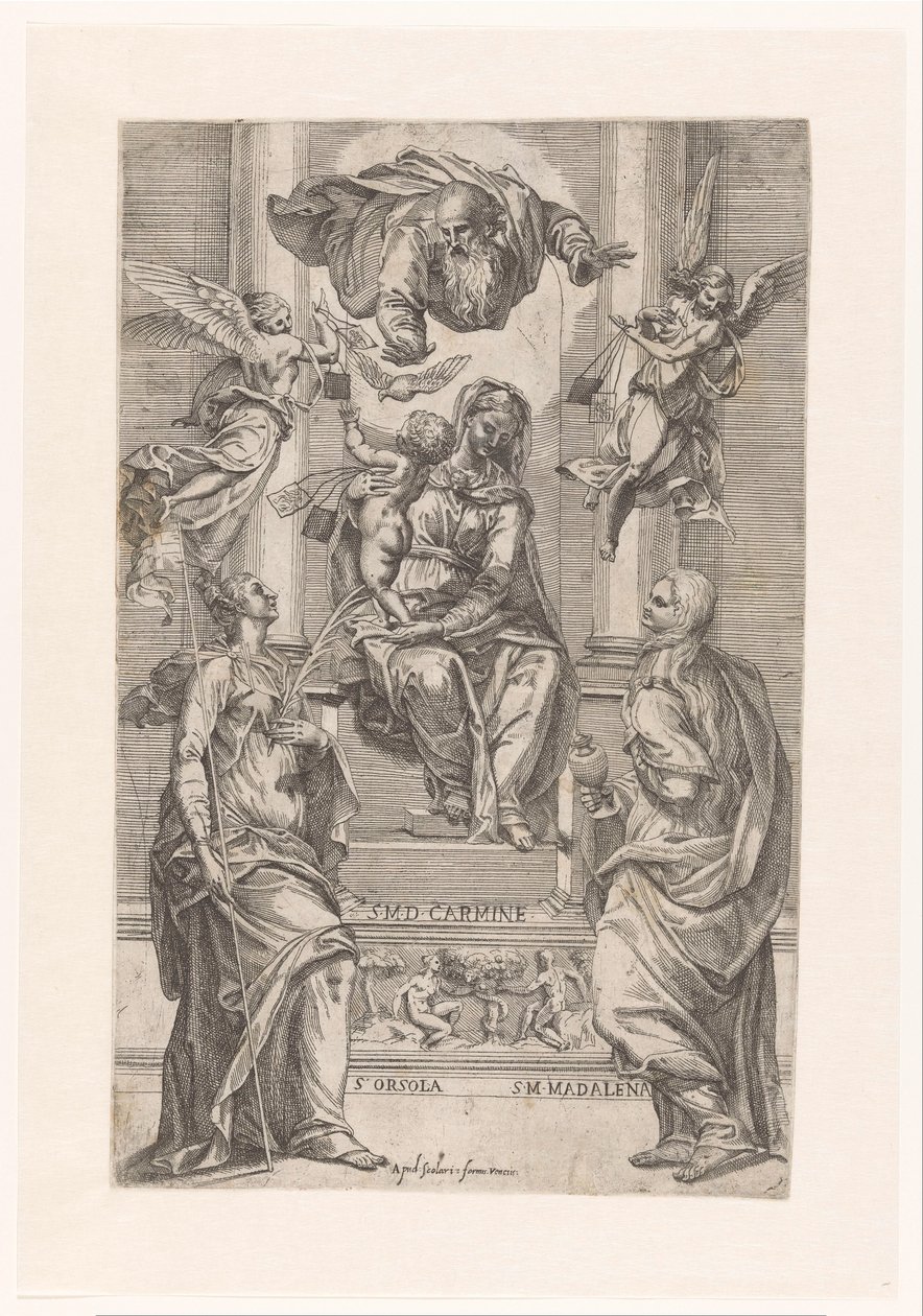 Mary with Child and Saints Ursula and Mary Magdalene by Anonymous