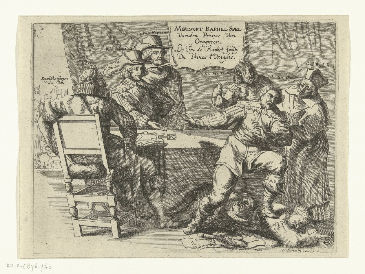 Failed Game for Schenckenschans, 1635-1636 (title on object: The Failed Raphel Game of the Prince of Orange) by Anonymous