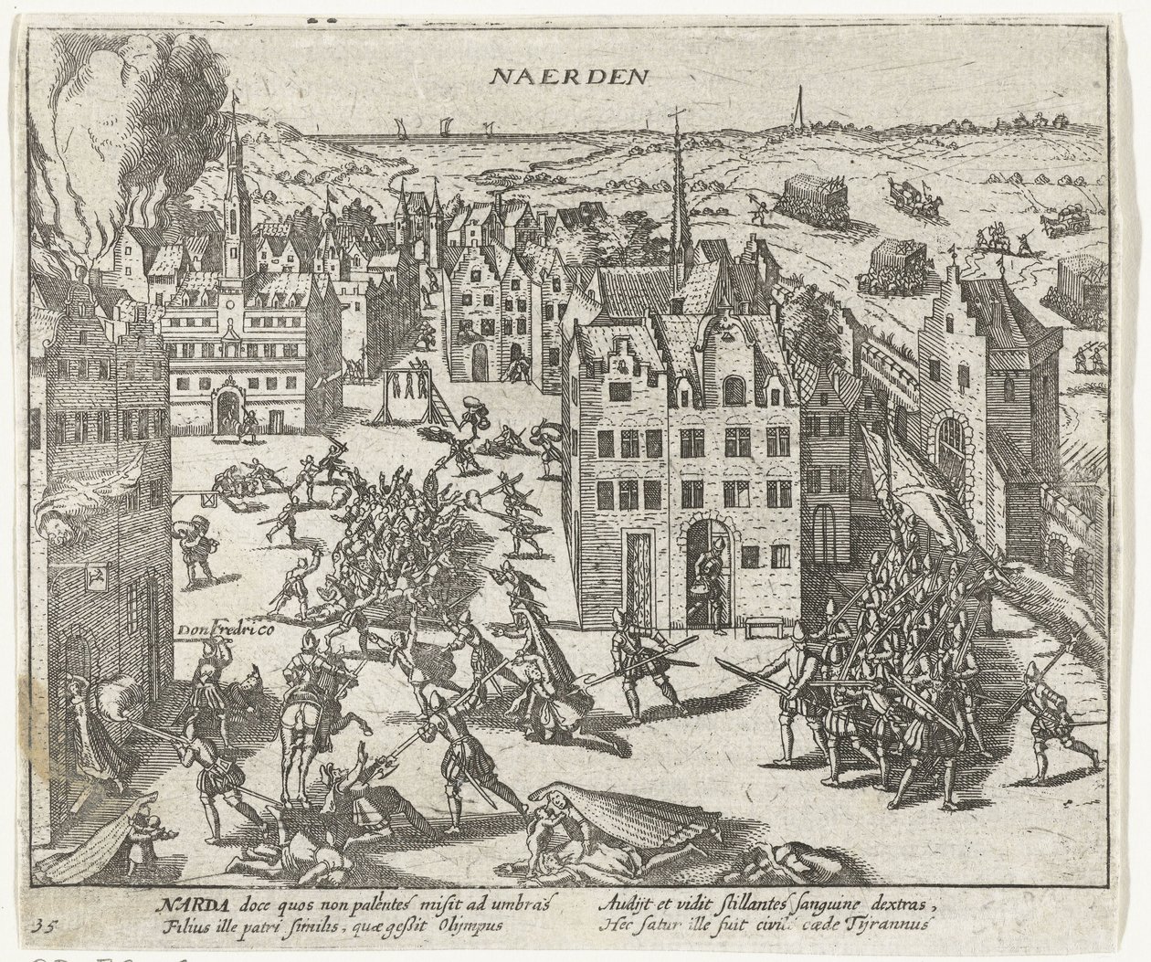 Murder by the Spaniards in Naarden, 1572 by Anonymous