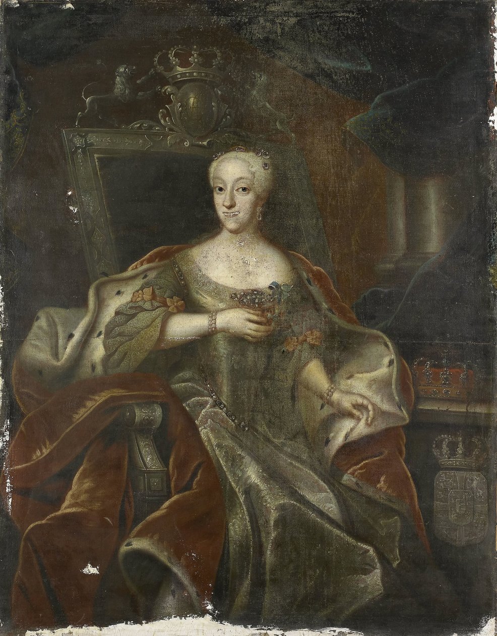 Portrait of Princess Charlotte Amalie, Daughter of Frederick IV, King of Denmark by Anonymous