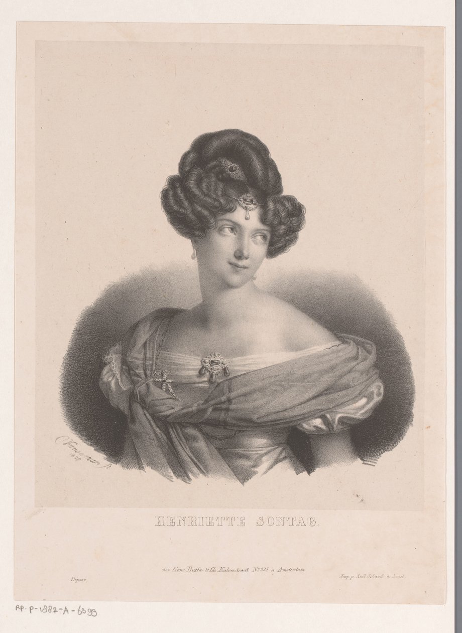 Portrait of Henriette Sontag by Anonymous