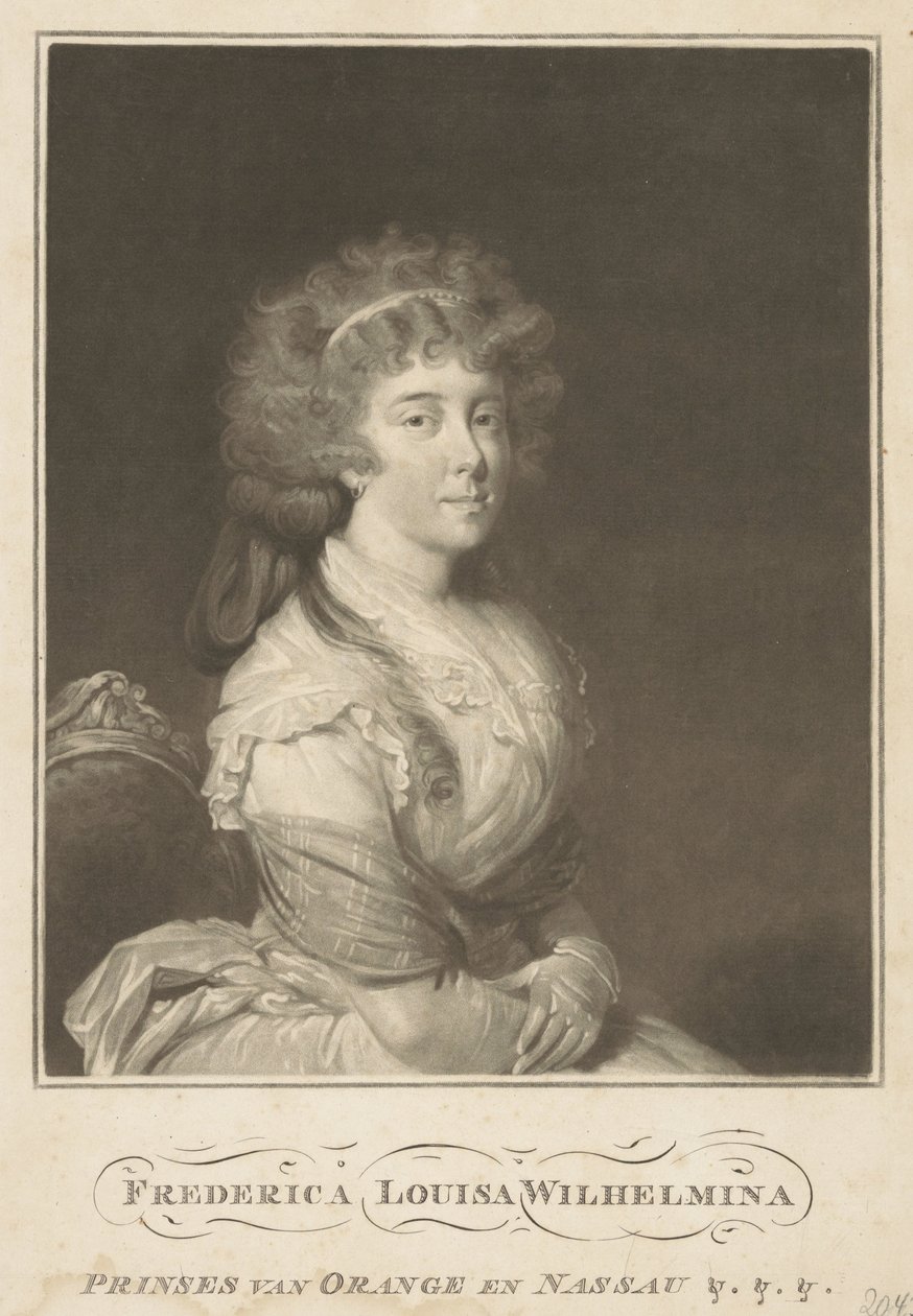 Portrait of Louise, Princess of Orange-Nassau by Anonymous
