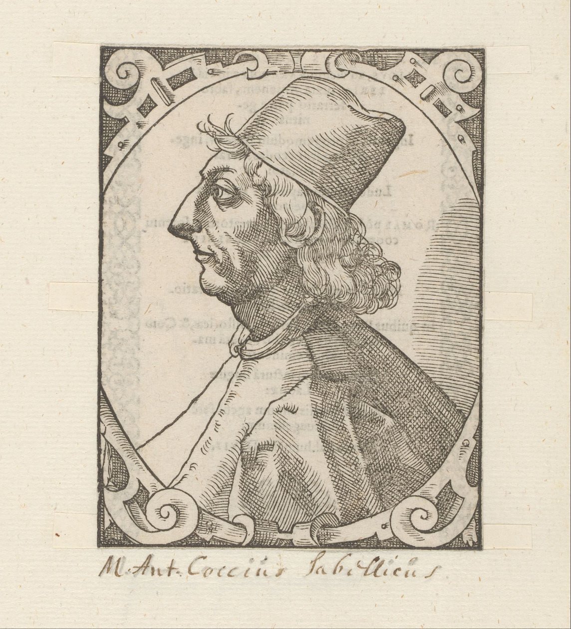 Portrait of Marcus Antonius Coccius Sabellicus by Anonymous
