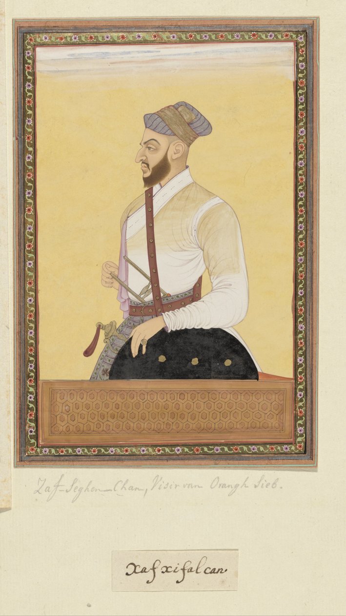 Portrait of Saf-shikan Khan, Former Vizier of Aurangzeb by Anonymous