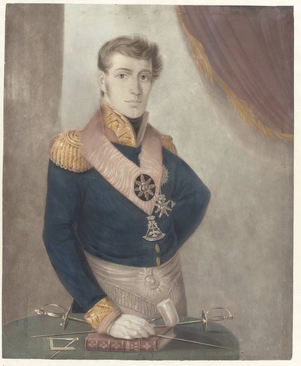 Prince Frederick of the Netherlands as Grand Master of the Freemasons, 1817 by Anonymous