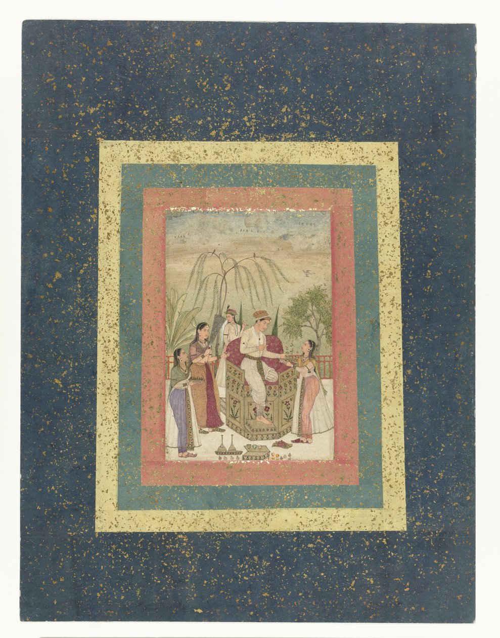 Prince with Three Ladies by Anonymous