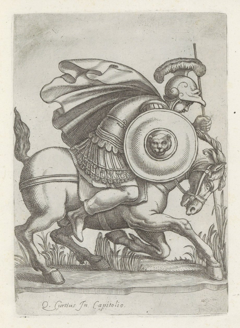 Relief with the Deed of Marcus Curtius (Antique Sculptures in Rome) by Anonymous
