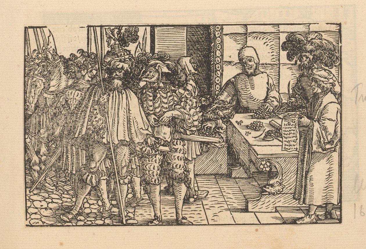 Knights at a Usurer by Anonymous