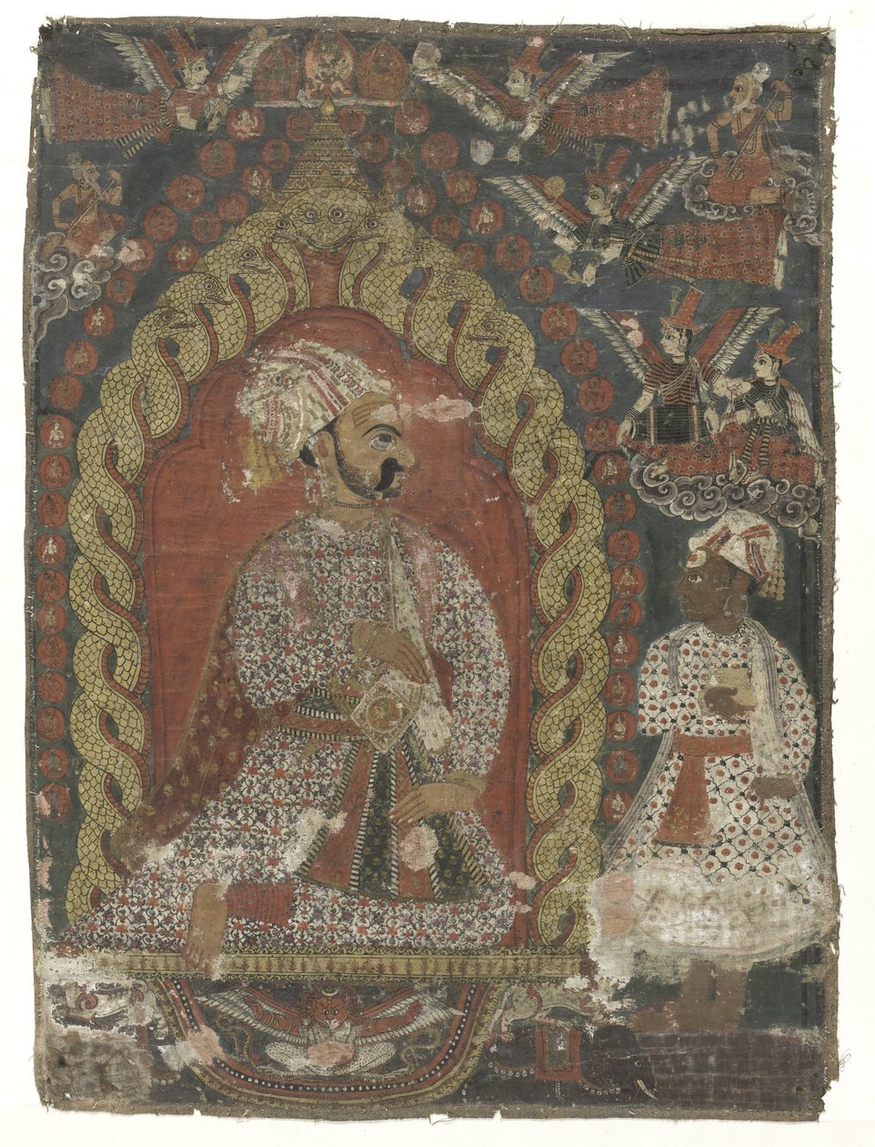 Painting Depicting a Prince from the Malla Dynasty by Anonymous