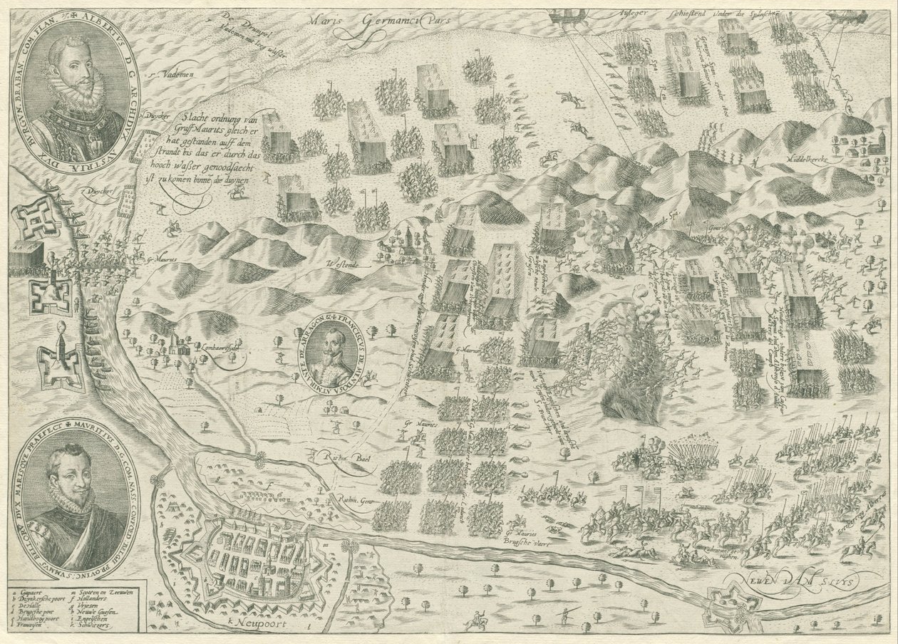 Battle of Nieuwpoort, 1600 by Anonymous