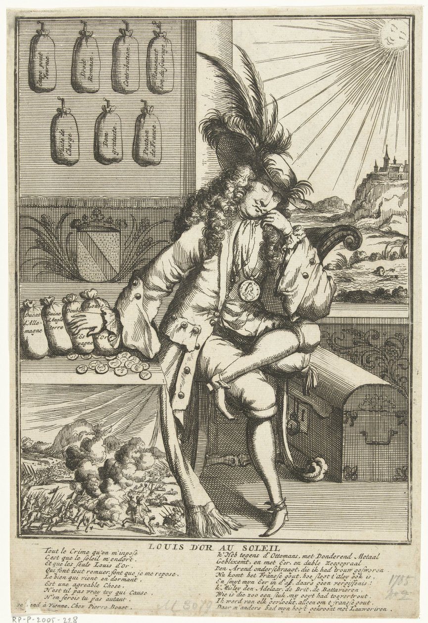 Caricature of Louis William of Baden-Baden, 1705 by Anonymous