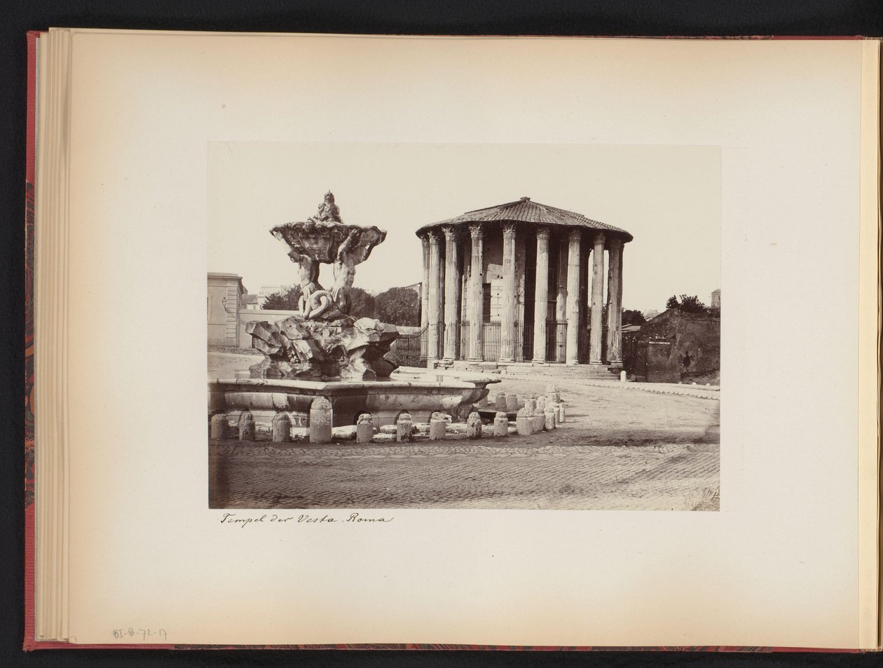 Temple of Hercules Invictus and Piazza di Bocca della Verità in Rome, Italy (Temple of Vesta. Rome) by Anonymous