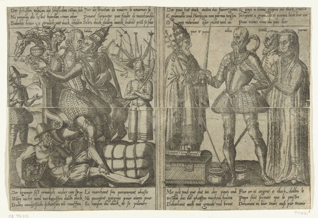 While Alva Courts the Whore of Babylon, the Country