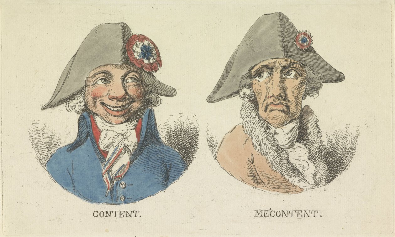 Content and Discontent, 1795 by Anonymous