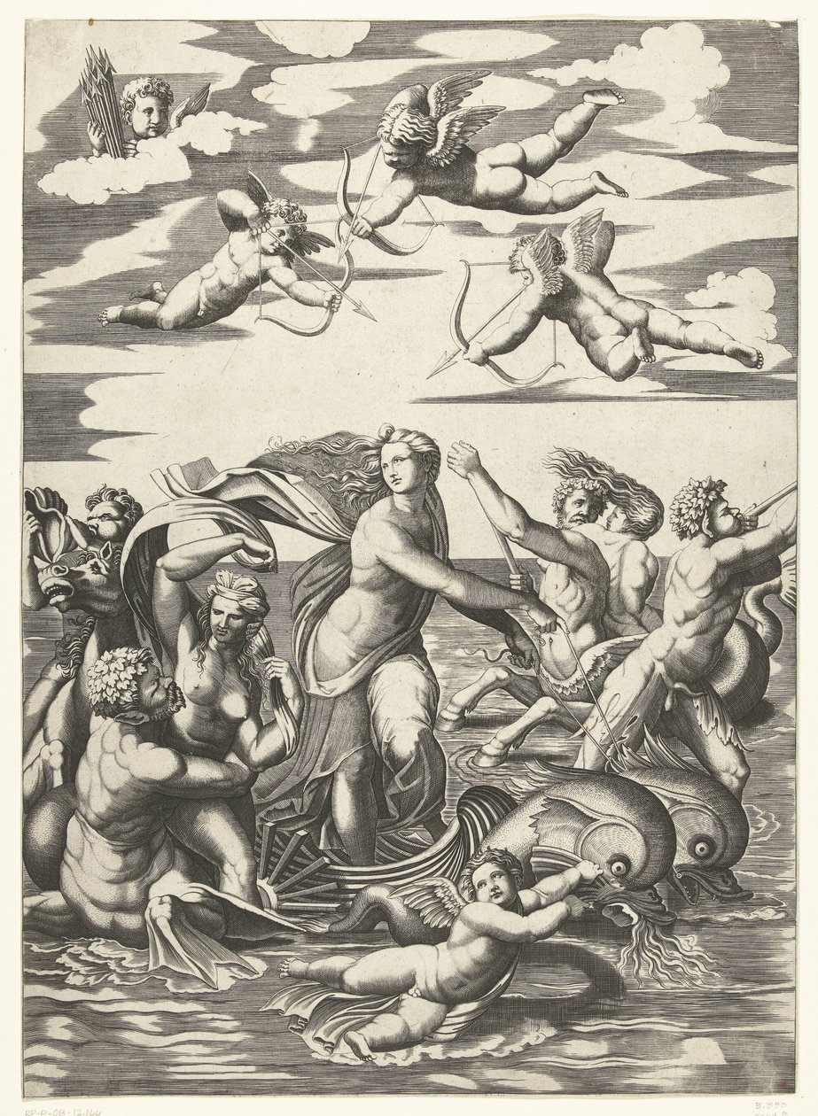 Triumph of Galatea with Tritons and Nereids and Putti by Anonymous