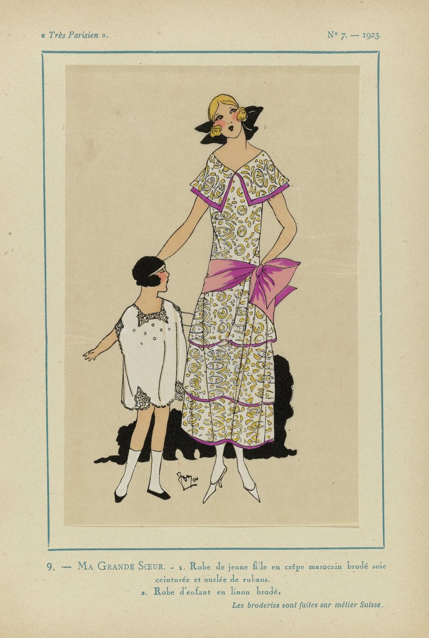Very Parisian, 1923, No 7: 9.- MY BIG SISTER. - 1. Girl