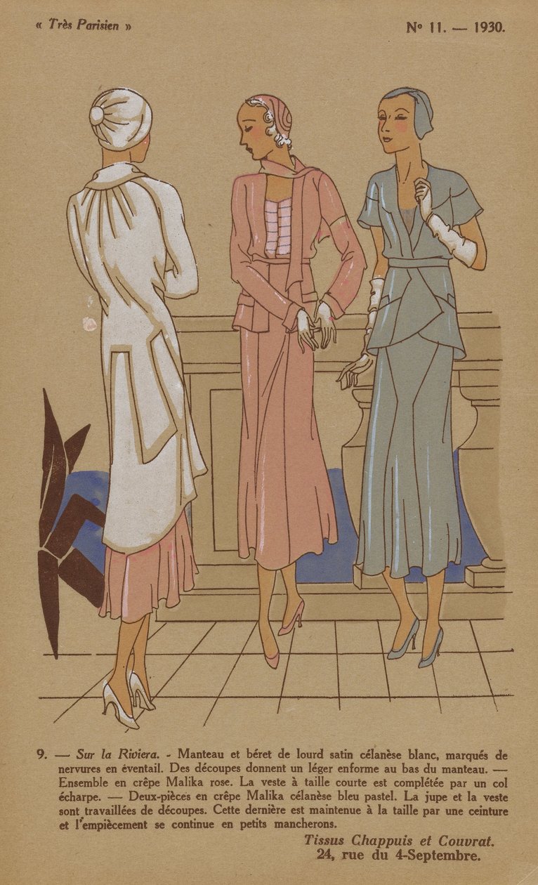 Très Parisien, 1930, No. 11: 9. - On the Riviera... by Anonymous