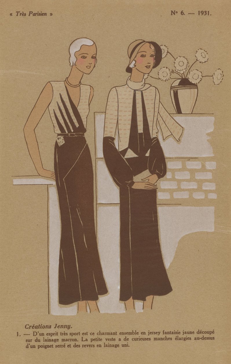 Très Parisien, 1931, No. 6: Creations Jenny. Very Sporty Spirit by Anonymous