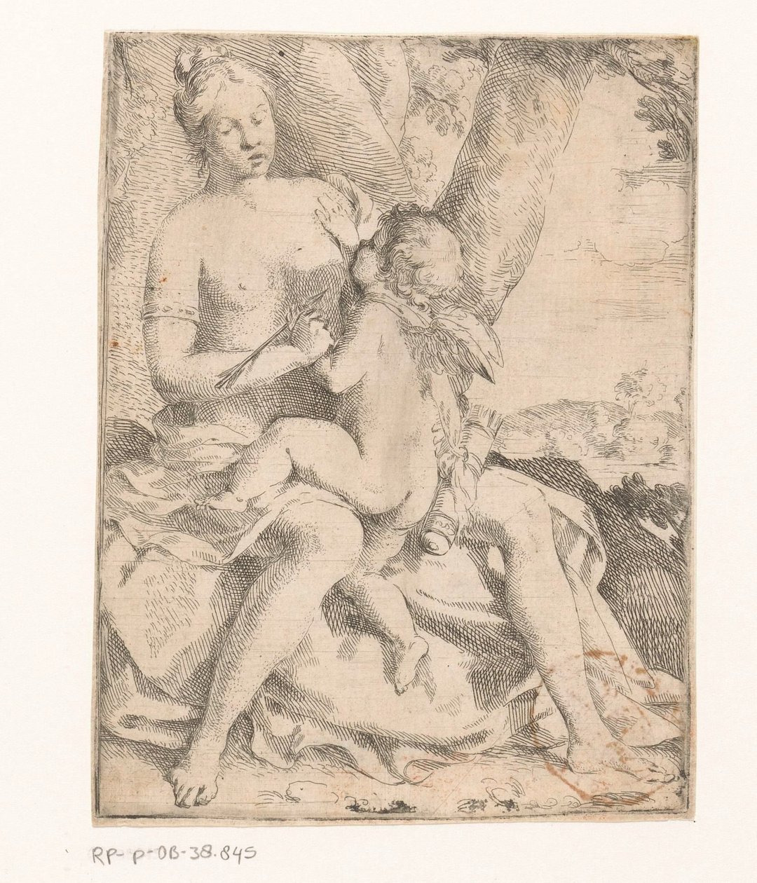 Venus and Cupid by Anonymous