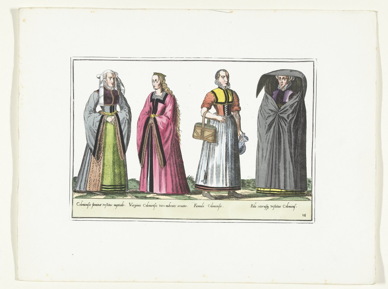 Four Women Dressed in German Fashion, ca. 1580 by Anonymous