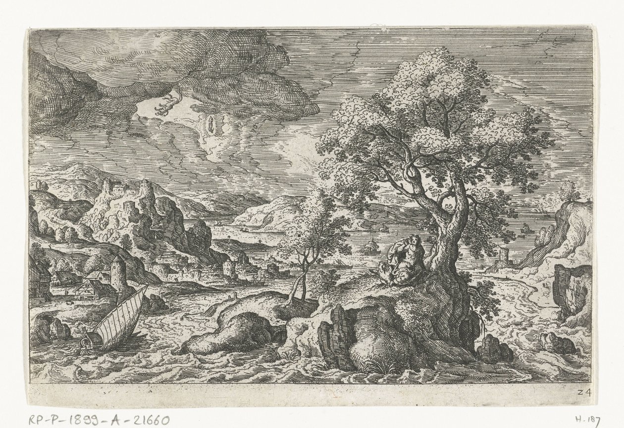 Vision on an Island Landscapes with Mythological and Biblical Representations (series title) by Anonymous