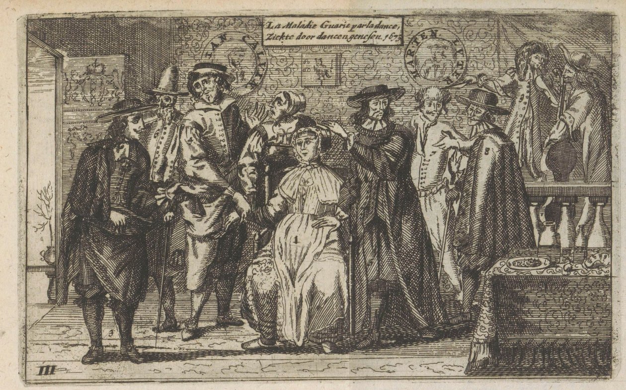 Disease Cured by Dancing, 1673 by Anonymous