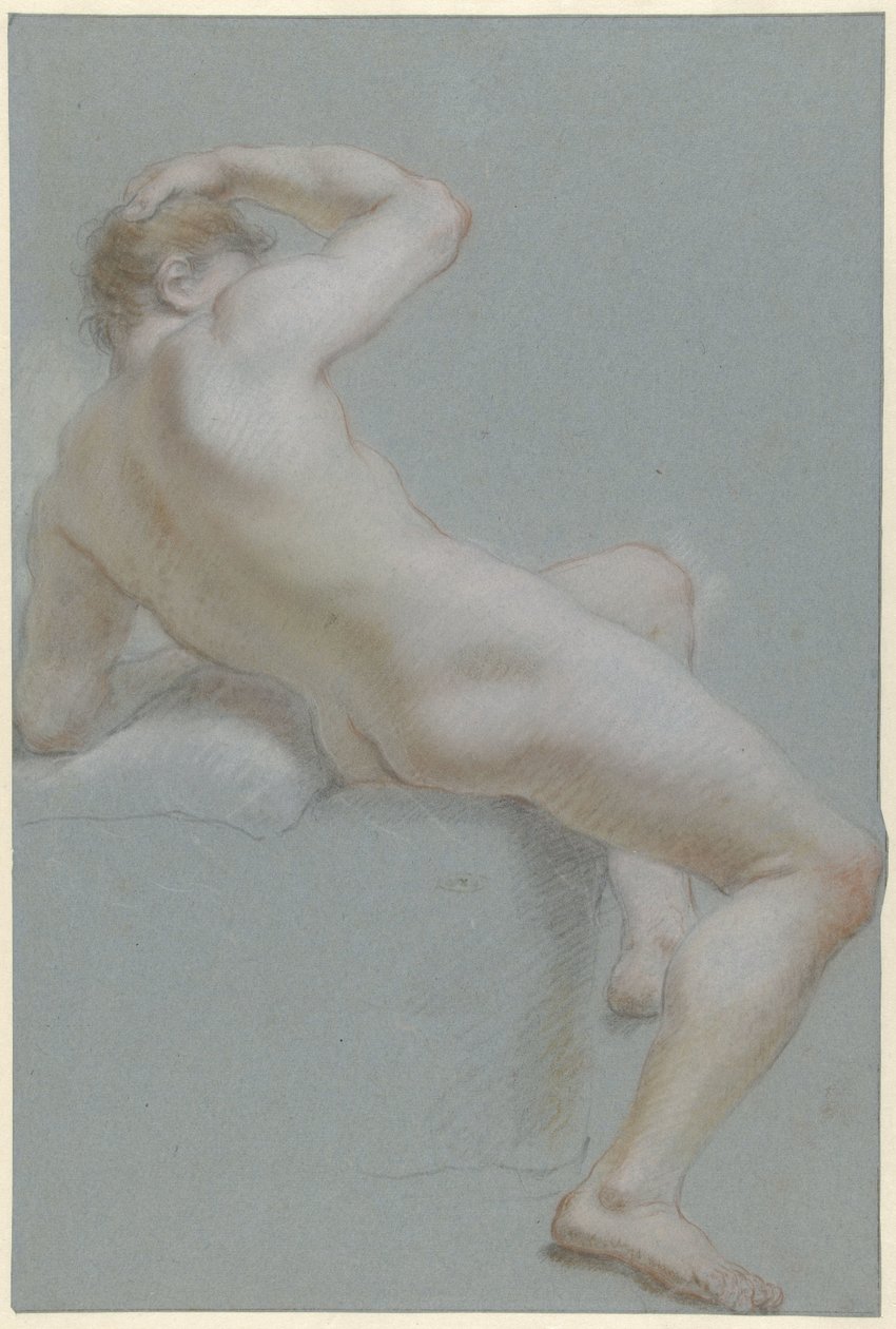 Seated Naked Man by Anonymous