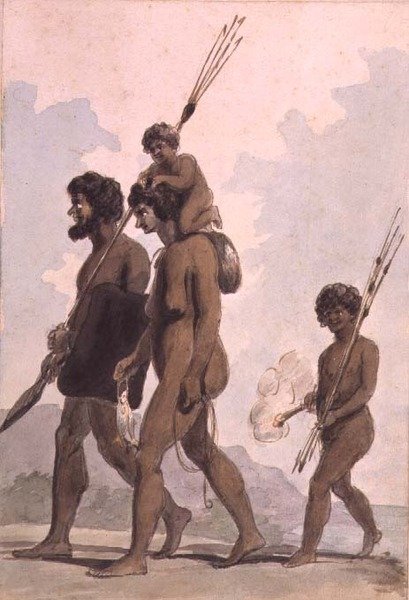 A family of New South Wales, possibly by Philip Gidley King (1758-1808), c.1788-92 by Anonymous Anonymous