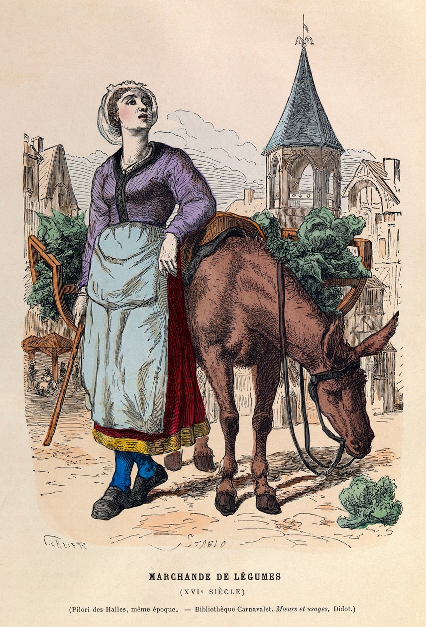 Vegetable seller by Anonymous Anonymous